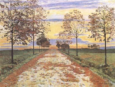 Ferdinand Hodler Autumn Evening (mk09) oil painting picture